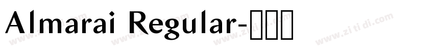 Almarai Regular字体转换 Almarai Regular字体转换